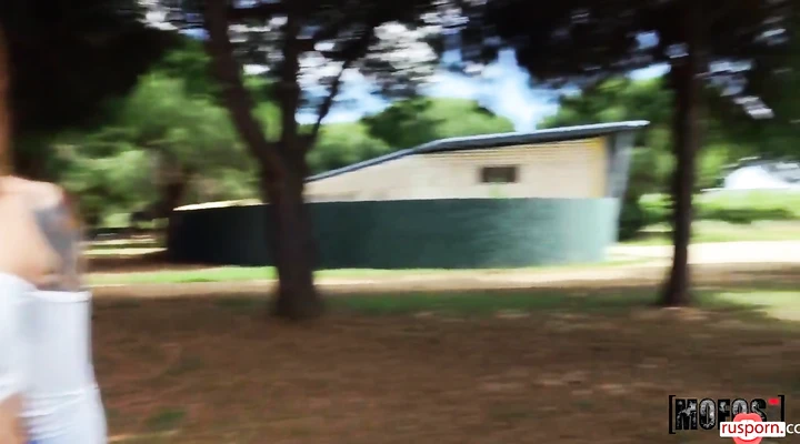 Поимел большим членом красотку в поле